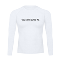 HOOP SESSION: ''YOU CAN'T GUARD ME'' WHITE LONG SLEEVE COMPRESSION