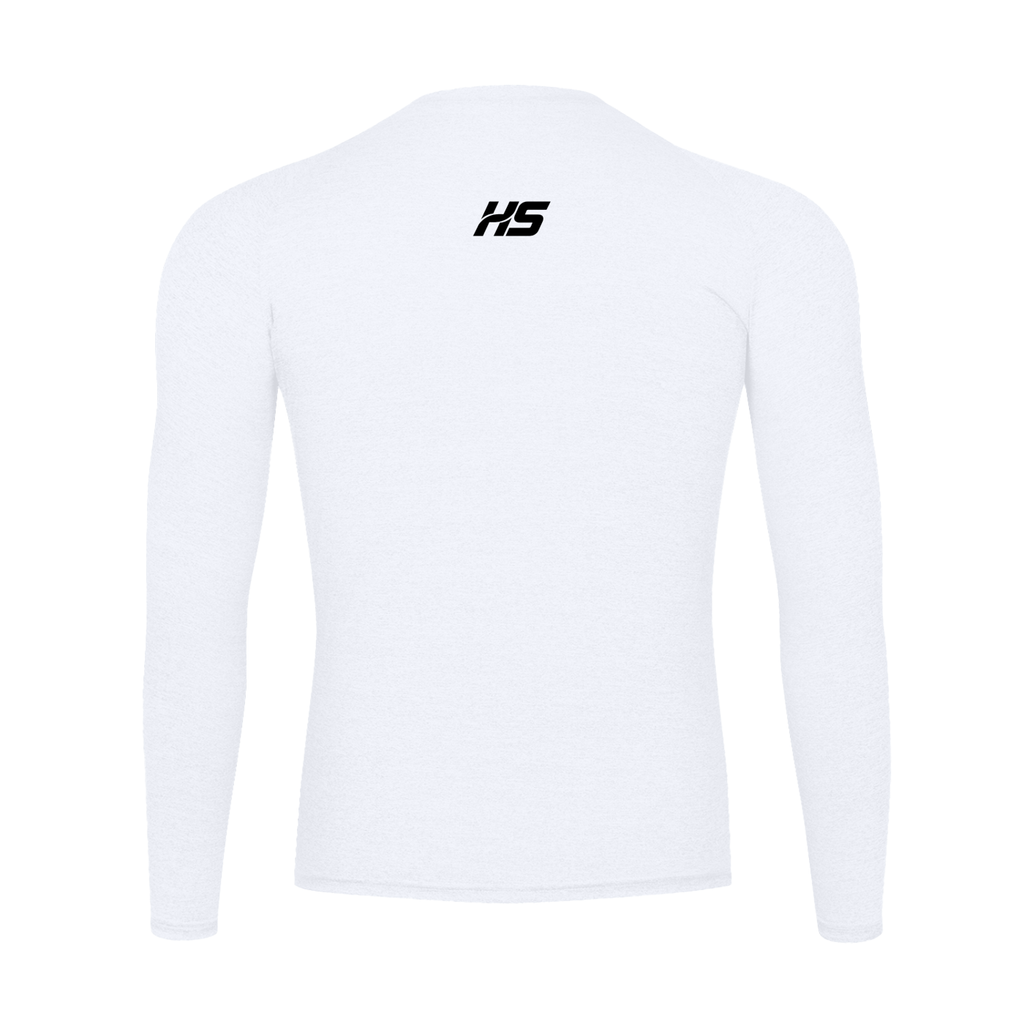 HOOP SESSION: ''YOU CAN'T GUARD ME'' WHITE LONG SLEEVE COMPRESSION