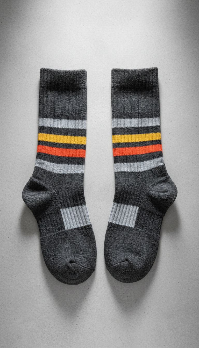 Crew Socks With Grip Zones