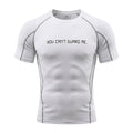 HOOP SESSION: ''YOU CAN'T GUARD ME'' WHITE COMPRESSION SHIRT
